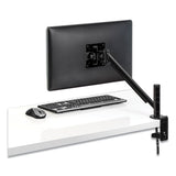 Designer Suites Flat Panel Monitor Arm, 180 Degree Rotation, 45 Degree Tilt, 360 Degree Pan, Black, Supports 20 Lb