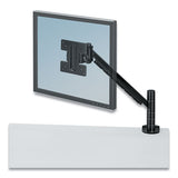 Designer Suites Flat Panel Monitor Arm, 180 Degree Rotation, 45 Degree Tilt, 360 Degree Pan, Black, Supports 20 Lb