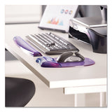 Gel Crystals Mouse Pad With Wrist Rest, 7.87" X 9.18", Purple