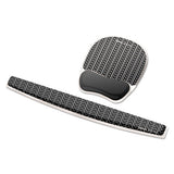 Photo Gel Wrist Rest With Microban, 7 7-8 X 9 1-4 X 7-8, Black-white