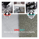 Cleartex Unomat Anti-slip Chair Mat For Hard Floors-flat Pile Carpets, 35 X 47, Clear