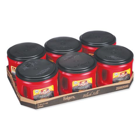 Coffee, Black Silk, 24.2 Oz Canister, 6-carton