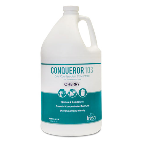 Conqueror 103 Odor Counteractant Concentrate, Cherry, 1 Gal Bottle, 4-carton