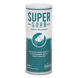 Super-sorb Liquid Spill Absorbent, Powder, Lemon-scent, 12 Oz. Shaker Can, 6-box