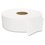 Jrt Jumbo Bath Tissue, Septic Safe, 2-ply, White, 12" Diameter, 1,378 Ft Length, 6-carton