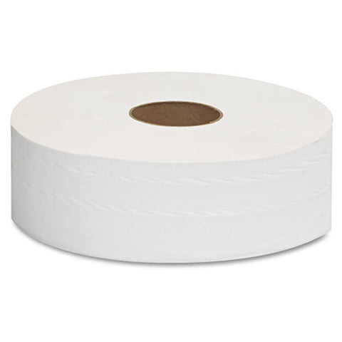 Jrt Jumbo Bath Tissue, Septic Safe, 2-ply, White, 12" Diameter, 1,378 Ft Length, 6-carton