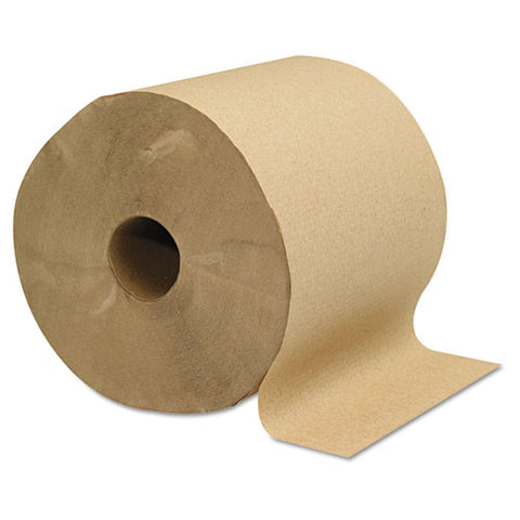 Hardwound Towels, Brown, 1-ply, Brown, 800ft, 6 Rolls-carton