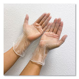 Single Use Vinyl Glove, Clear, Small, 100-box, 10 Boxes-carton