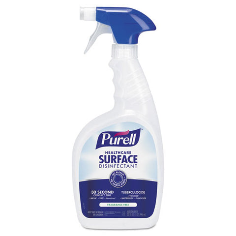 Healthcare Surface Disinfectant, Fragrance Free, 32 Oz Spray Bottle, 6-carton