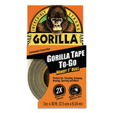 Gorilla Tape, 3" Core, 1.88" X 30 Yds, Black