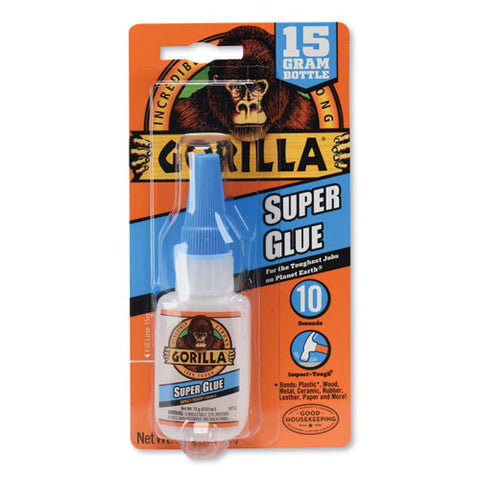 Super Glue, 0.53 Oz, Dries Clear, 4-carton