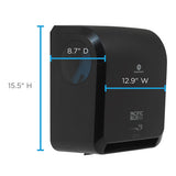 Pacific Blue Ultra Paper Towel Dispenser, Automated, 12.9 X 9 X 16.8, Black