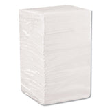 Beverage Napkins, Single-ply, 9 1-2 X 9 1-2, White, 4000-carton