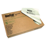 Biotuf Compostable Can Liners, 13 Gal, 0.88 Mil, 24" X 32", Green, 200-carton