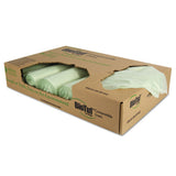 Biotuf Compostable Can Liners, 48 Gal, 1 Mil, 42" X 48", Green, 100-carton