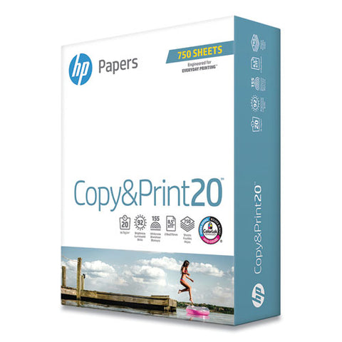 Copyandprint20 Paper, 92 Bright, 20lb, 8.5 X 11, White, 400 Sheets-ream, 6 Reams-carton