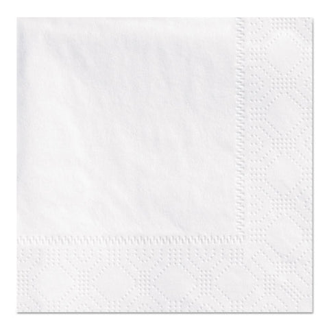 Beverage Napkins, 2-ply 9 1-2 X 9 1-2, White, Embossed, 1000-carton