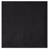 Beverage Napkins, 2-ply, 9 1-2 X 9 1-2, Black, 1000-carton