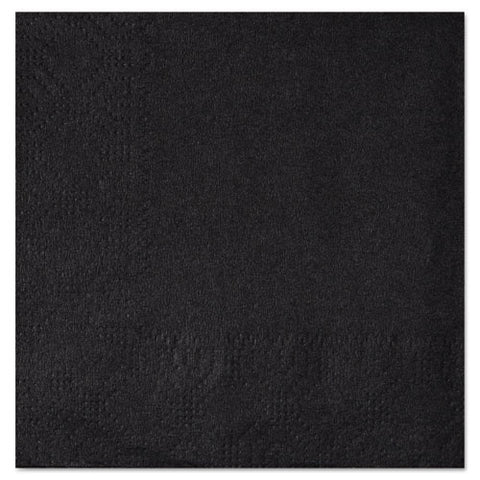 Beverage Napkins, 2-ply, 9 1-2 X 9 1-2, Black, 1000-carton