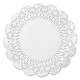 Cambridge Lace Doilies, Round, 10", White, 1000-carton