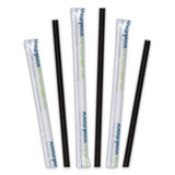 Aardvark Paper Straws, 5.75", Black, 3,200-carton