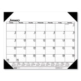 Recycled Workstation-size One-color Monthly Desk Pad Calendar, 18.5 X 13, 2021