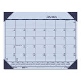 Recycled Ecotones Sunset Orchid Monthly Desk Pad Calendar, 22 X 17, 2021