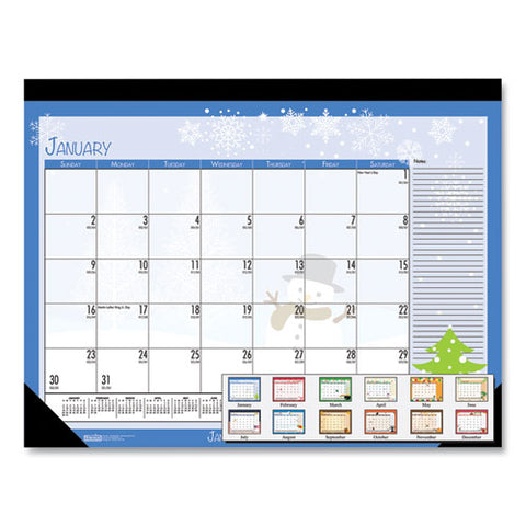 Earthscapes Seasonal Desk Pad Calendar, 18.5 X 13, 2022