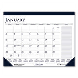 Recycled Two-color Monthly Desk Calendar With Large Notes Section, 18.5 X13, 2021