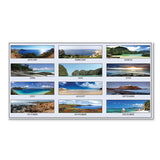 Recycled Coastlines Photographic Monthly Desk Pad Calendar, 18.5 X 13, 2022