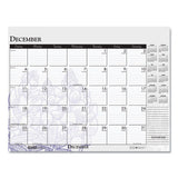 100% Recycled Contempo Desk Pad Calendar, 22 X 17, Wild Flowers, 2021