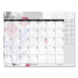 100% Recycled Contempo Desk Pad Calendar, 22 X 17, Wild Flowers, 2021