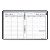 Recycled Weekly Appointment Book, Ruled Without Times, 8.75 X 6.88, Black, 2021