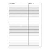 Recycled Weekly Appointment Book, Ruled Without Times, 8.75 X 6.88, Black, 2021