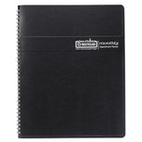 Recycled Ruled Monthly Planner, 14-month Dec.-jan., 11 X 8.5, Black, 2020-2022