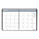 Two-year Monthly Hard Cover Planner, 11 X 8.5, Black, 2021-2022