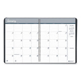 One-year Monthly Hard Cover Planner, 11 X 8.5, Black, 2020-2022