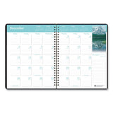 Recycled Earthscapes Full-color Monthly Planner, 11 X 8.5, Black, 2020-2022