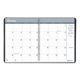 Recycled Ruled Monthly Planner With Expense Log, 8.75 X 6.88, Black, 2020-2022