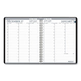 Recycled Professional Weekly Planner, 15-min Appointments, 11 X 8.5, Black, 2021