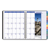 Recycled Earthscapes Weekly-monthly Planner, 11 X 8.5, Black, 2021