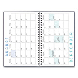 Recycled Academic Weekly-monthly Appointment Book-planner, 8 X 5, Black, 2021-2022