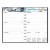 Recycled Academic Weekly-monthly Appointment Book-planner, 8 X 5, Black, 2021-2022