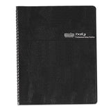 Eight-person Group Practice Daily Appointment Book, 11 X 8.5, Black, 2022