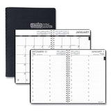 Recycled 24-7 Daily Appointment Book-monthly Planner, 10 X 7, Black, 2022