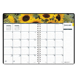 Recycled Gardens Of The World Weekly-monthly Planner, 10 X 7, Black, 2021