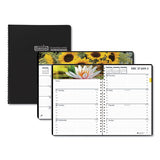 Recycled Gardens Of The World Weekly-monthly Planner, 10 X 7, Black, 2021