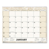 Recycled Monthly Horizontal Wall Calendar, 14.88 X 12, 2022