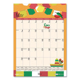 100% Recycled Seasonal Academic Wall Calendar, 12 X 16.5, 2021-2022