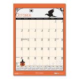 100% Recycled Seasonal Academic Wall Calendar, 12 X 16.5, 2021-2022